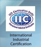 International industrial certification banner.